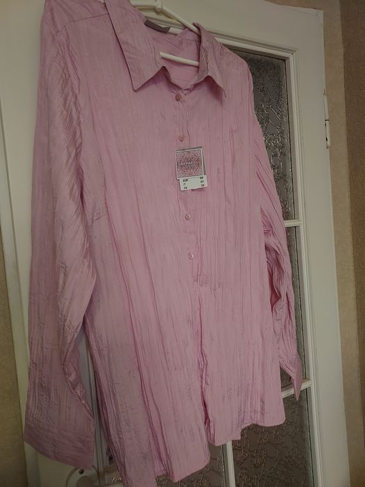 Duża bluzka damska lub narzutka KIK w kolorze  pudrowy chłodny  róż