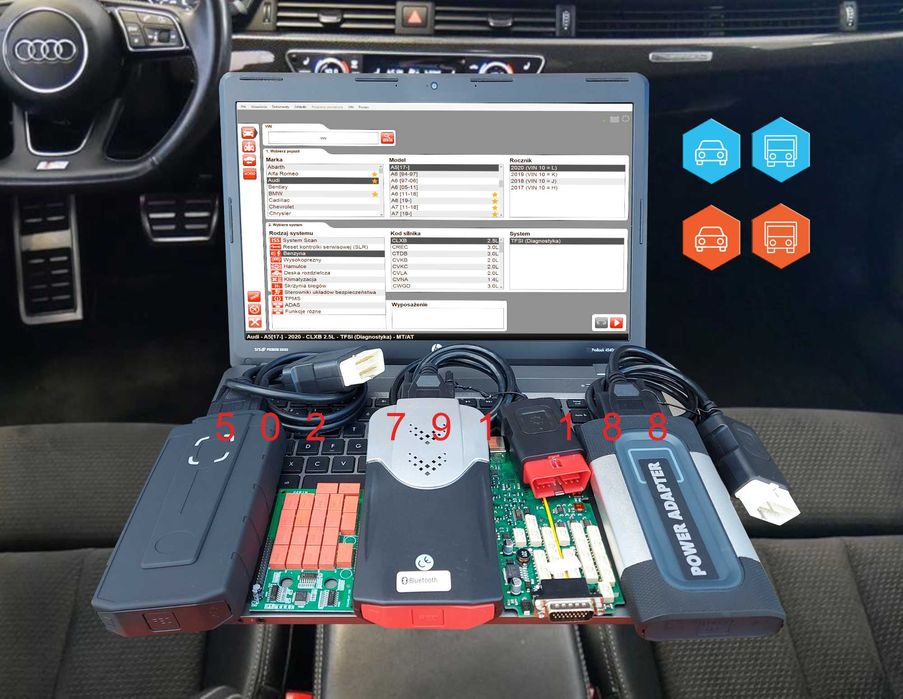 2025 skaner Interfejs tester głowica diagnostyczna multidiag pro+