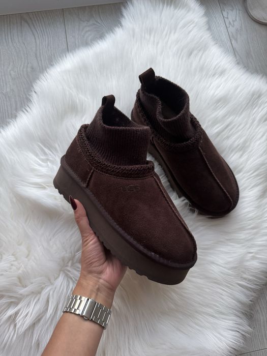 Угг ugg tazz  короткі уггі угги коричневі коричневые трендовые