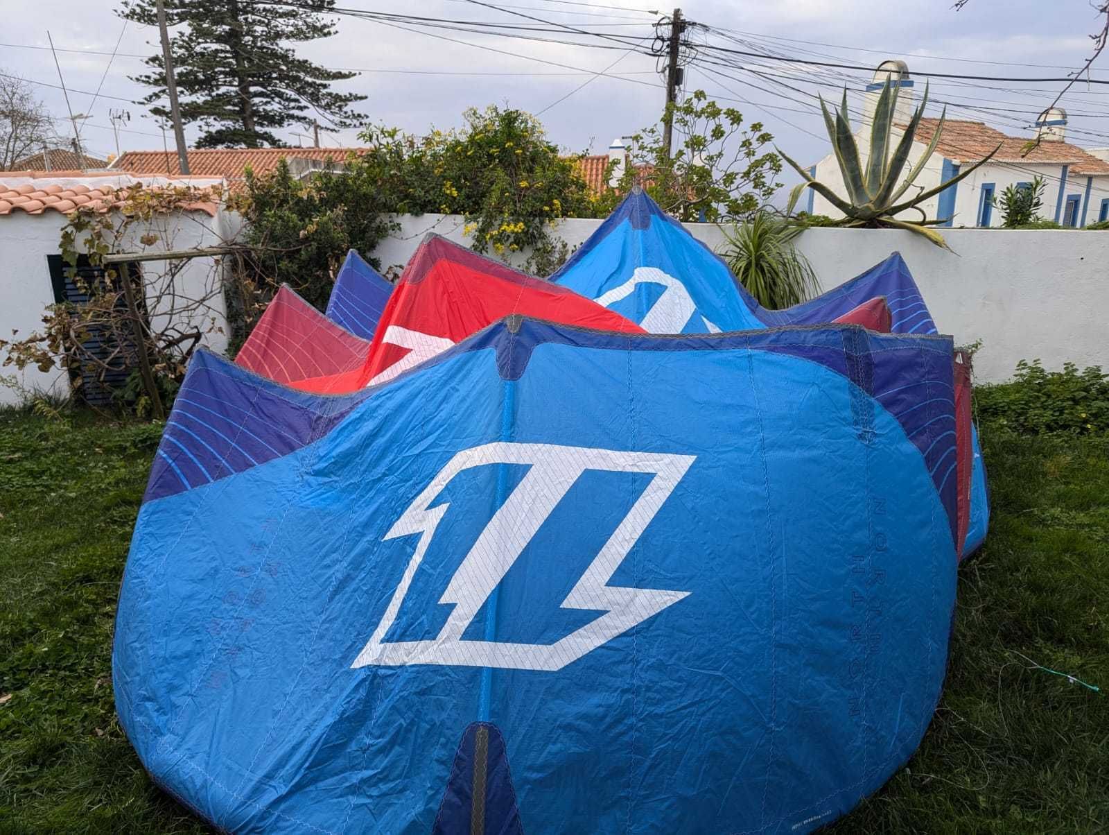 Kites 2022 6,9,&12m North Carvers, board, & 2023 Navigator Bar 45-50cm