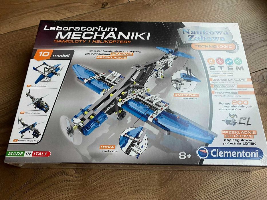 Nowy zafoliowany zestaw - Laboratorium mechaniki samoloty helikoptery