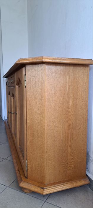Komoda debowa dł.212,szer.47,wys.89