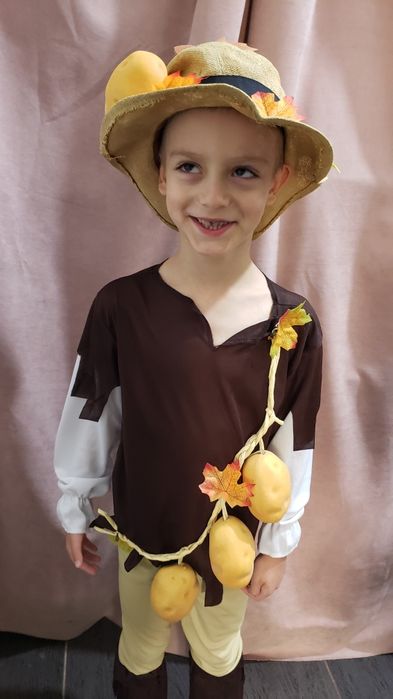 Костюм часник, картопля, баклажан, огірок, виноград, помідор