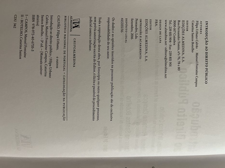 Introdução Direito Público + Casos práticos Direito Administrativo