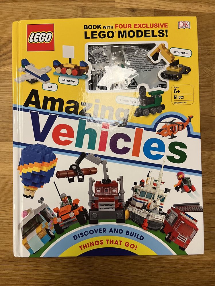 Książka Lego Amazing Vehicles z klockami