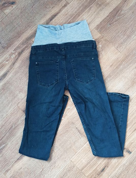 Jeansy ciążowe super skinny fit 34
