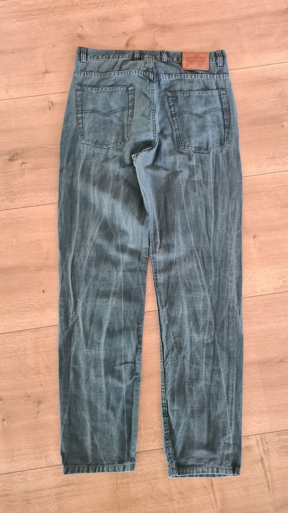 Spodnie Jeans Levis Levi's W34 L36. Total vintage! Oliwkowe zielone