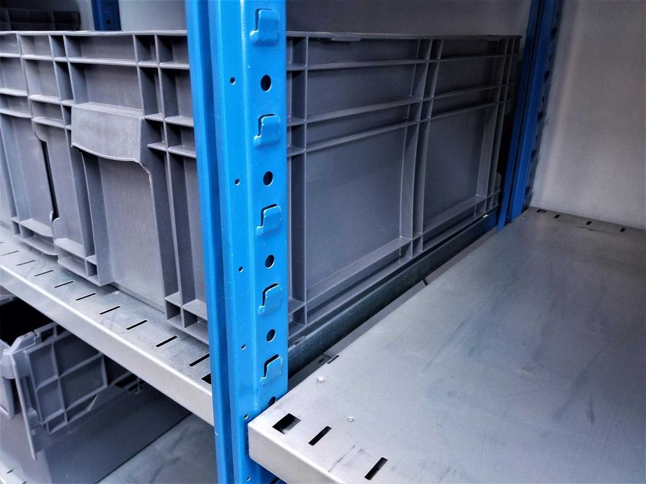 Regał Magazynowy 40x220x316/18p Metalowy Półkowy Garażowy Warsztatowy