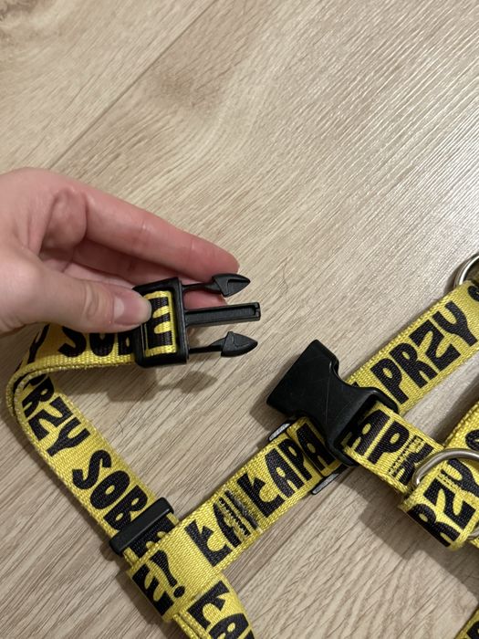 Szelki guard dla psa żółte JohnDog łapki przy sobie używane