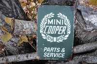 Placa/Chapa de Metal Vintage/Retro Mini Cooper|NOVA