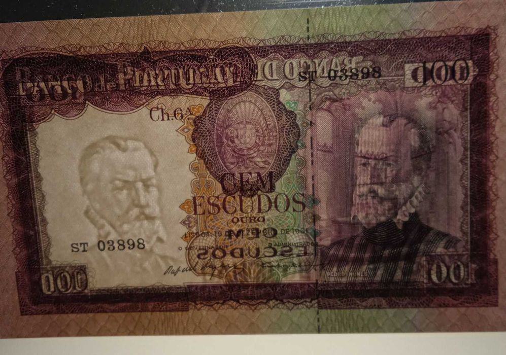 Nota 100 escudos 1961 - NOVA Portes Gratis