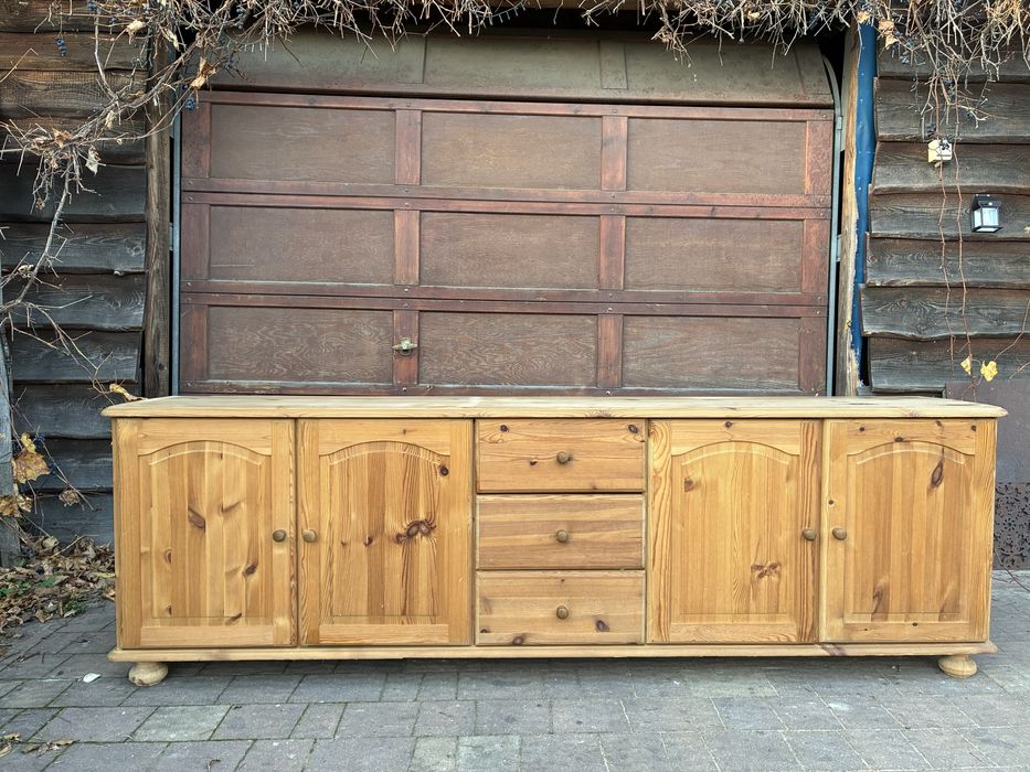 Solidna komoda z naturalne sosny- mega pojemna, idealna pod skosy !