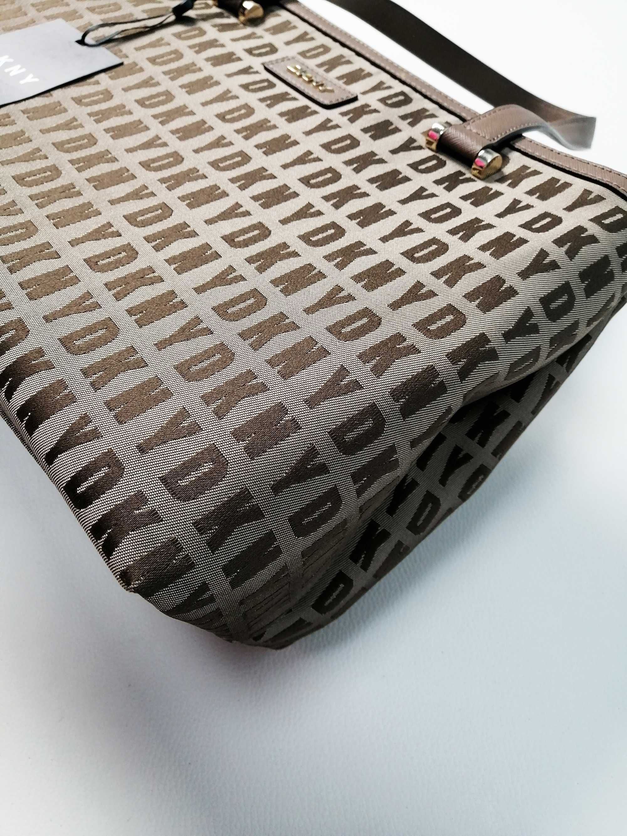 Брендовая новая кожаная сумка-шоппер DKNY оригинал