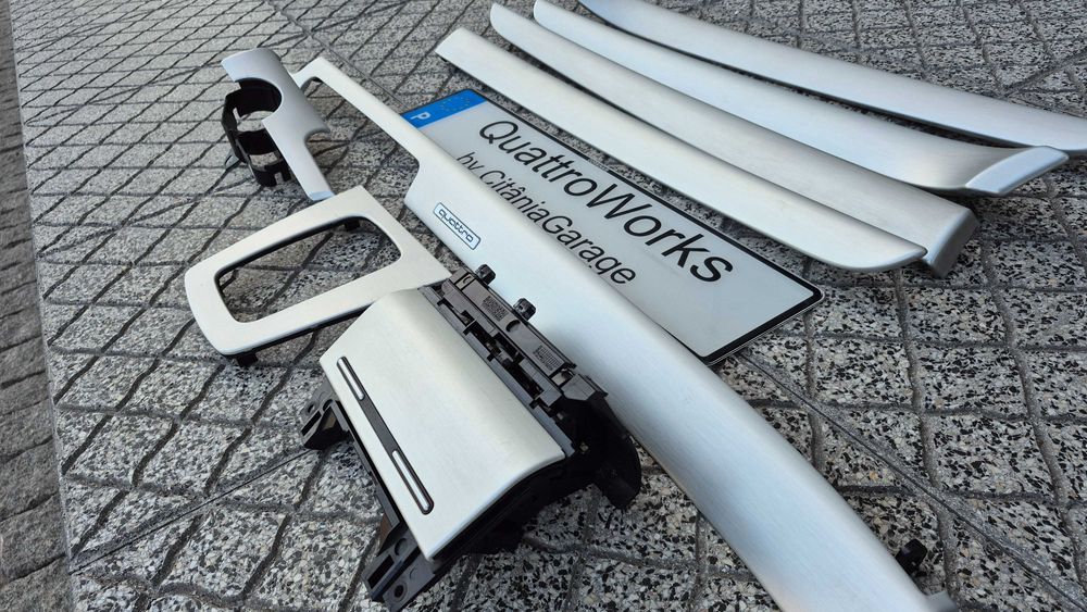 AUDI A4 B6/B7-Kit Completo Frisos/Trims ALUMINIO ESCOVADO COMO NOVOS