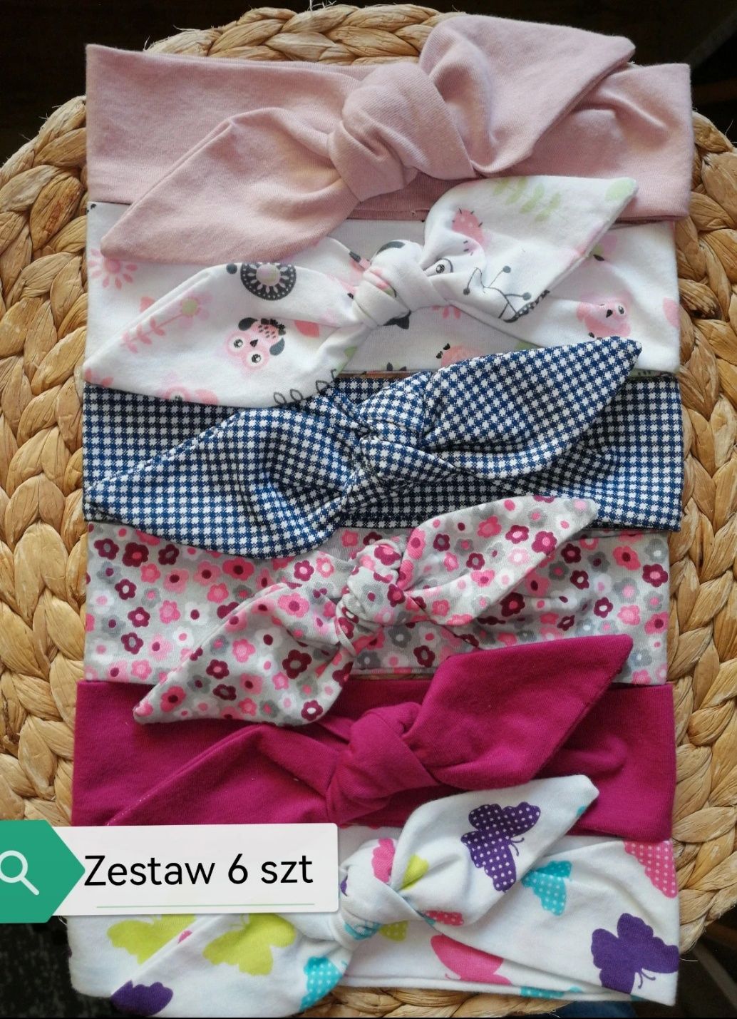 Nowe opaski handmade zestaw 6 szt