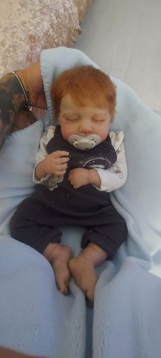 Bebé reborn menino 50 cm com enxoval