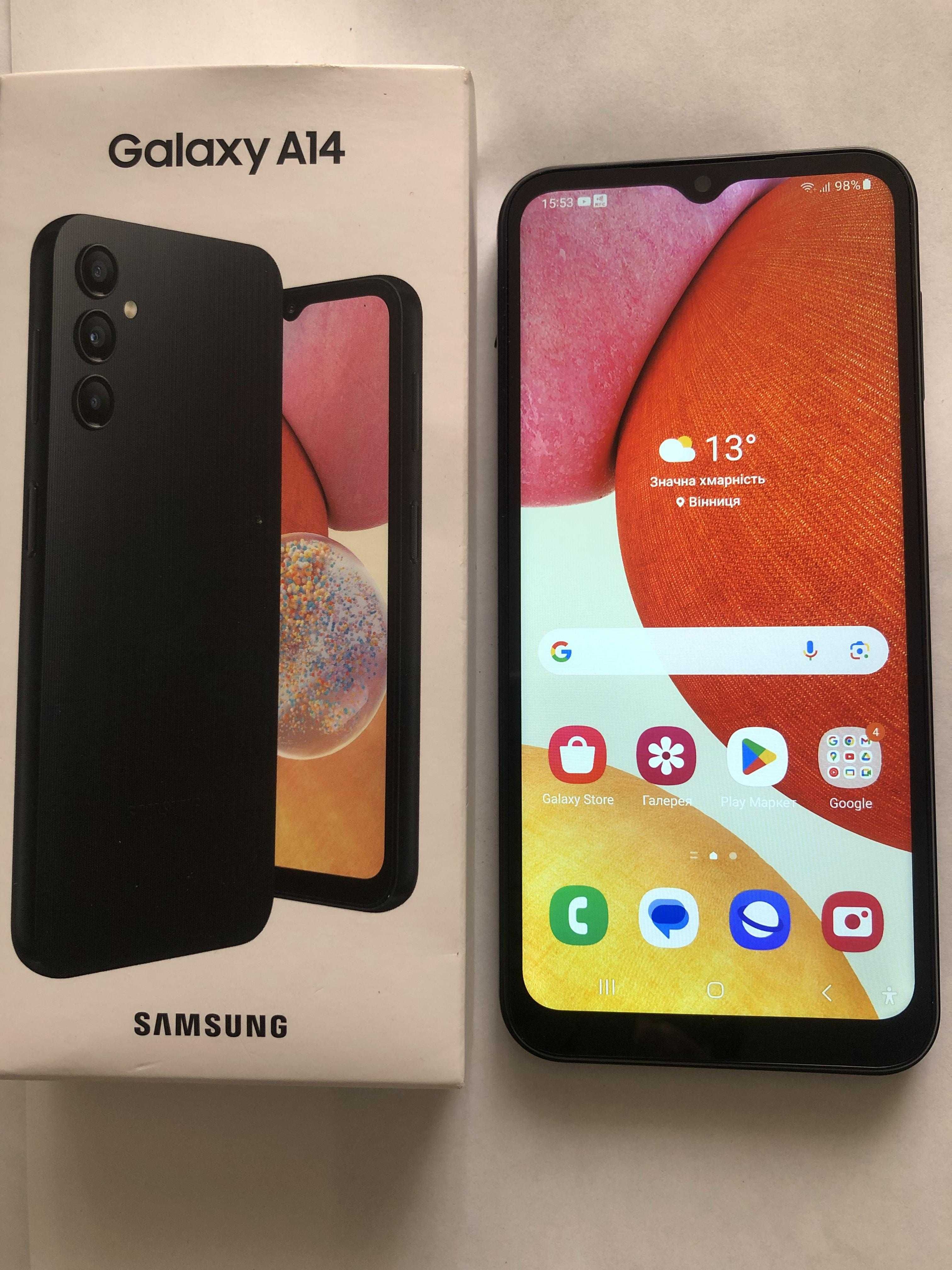 Смартфон Samsung Galaxy A14 A145F Black 4/64, 2023р