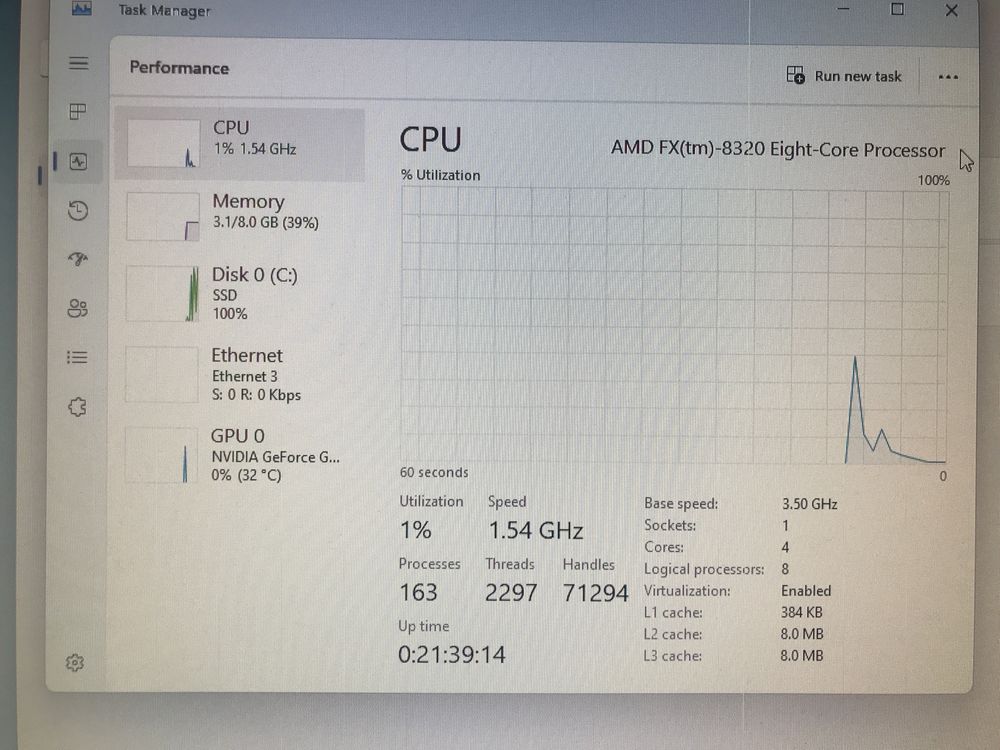 AMD (fx)8320-E/gtx 1050