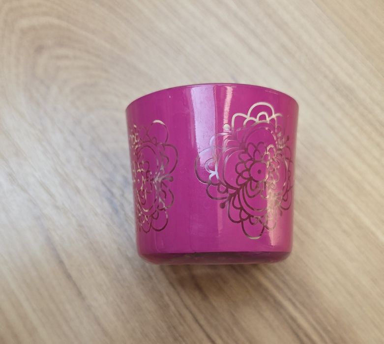 mini świecznik magenta
