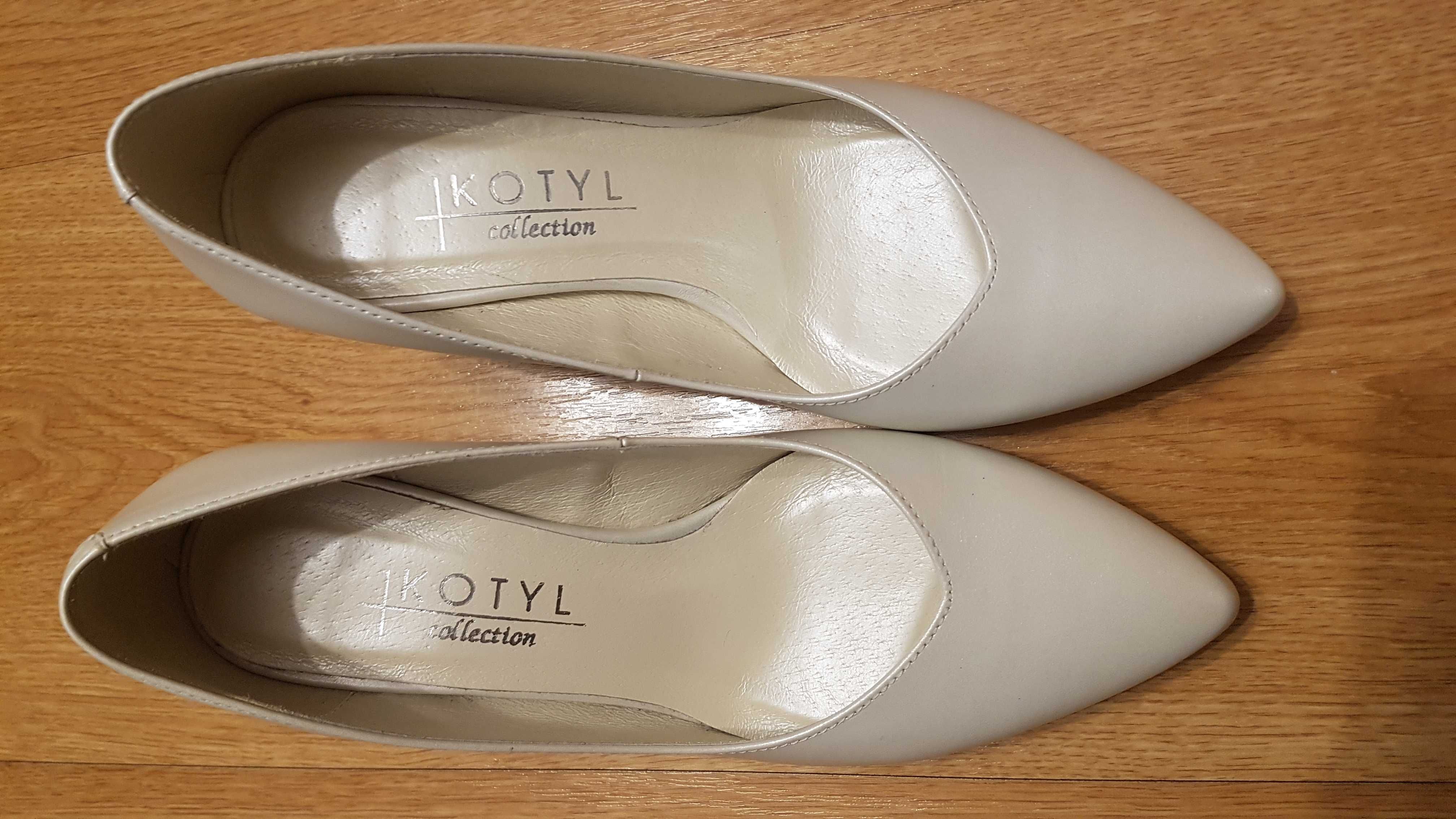 Czółenka ślubne Kotyl buty nowe biała perła rozmiar 37