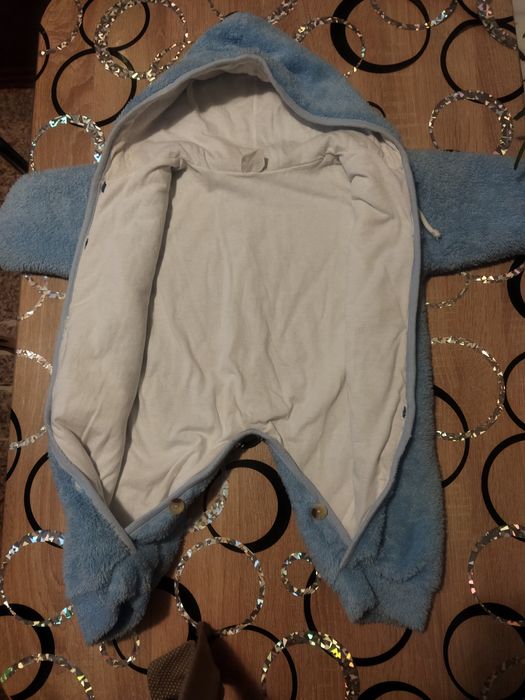 Комбинезон теплый мягкий 0-6 мес.