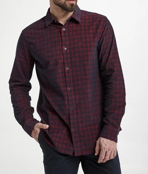 Вельветова сорочка Armani Exchange оригінал, розмір XL