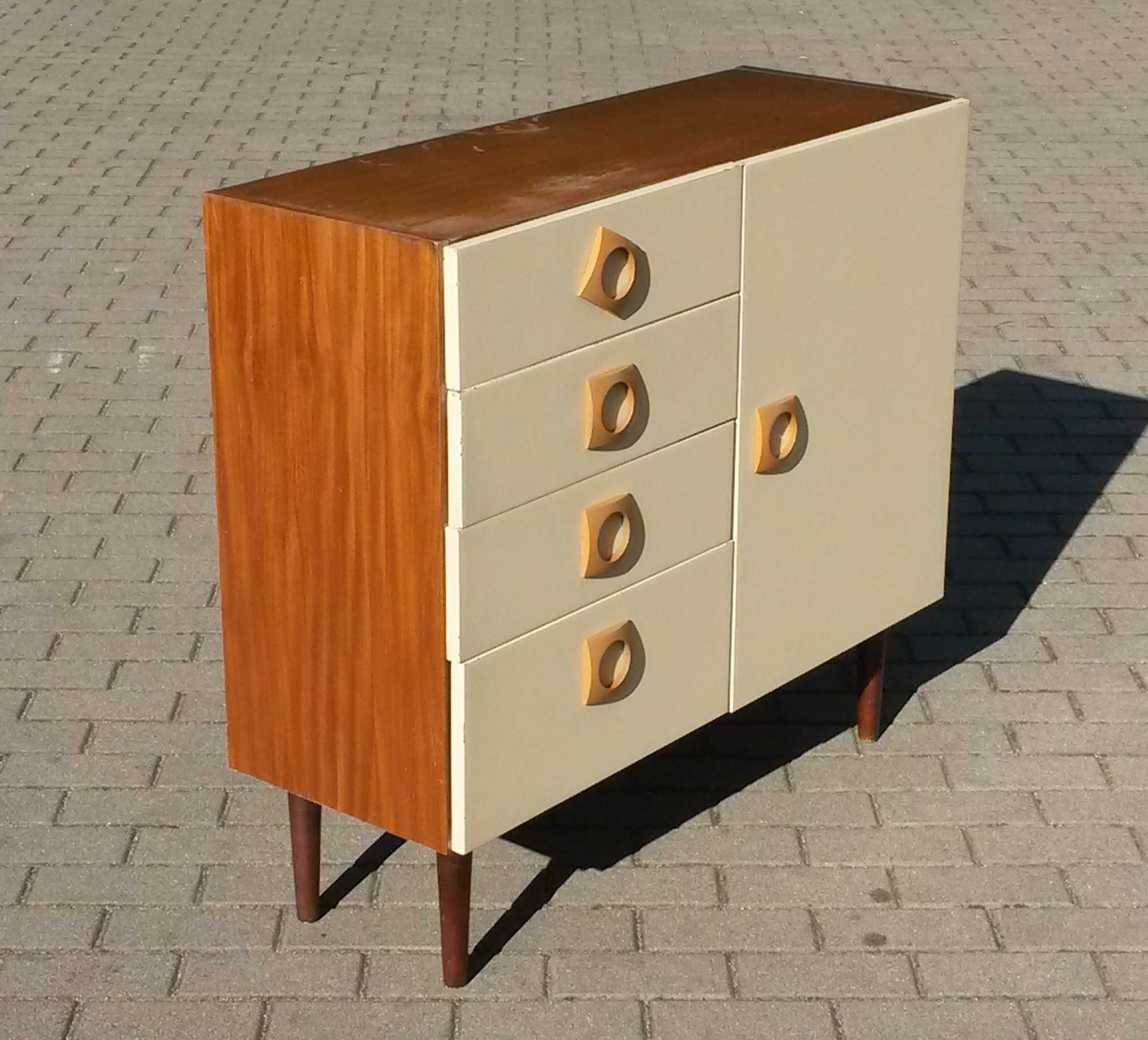 Komoda komódka sideboard PRL design lata 60 70 vintage loft