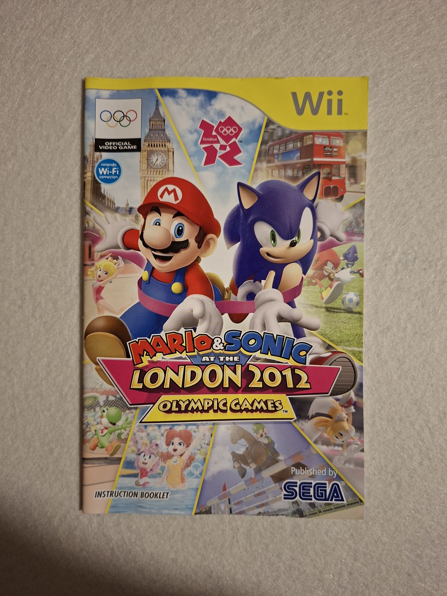 Mario & Sonic at the London 2012 Olympic Games Wii com caixa e manual