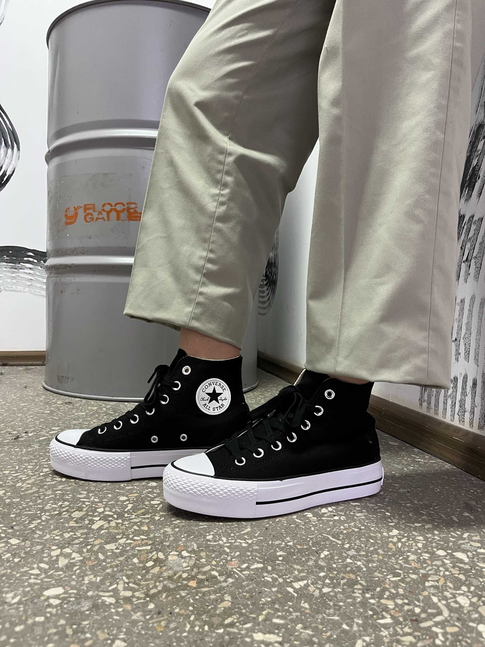 Кеди Converse Lift Hight Black 36-44 (Оплата при отриманні)