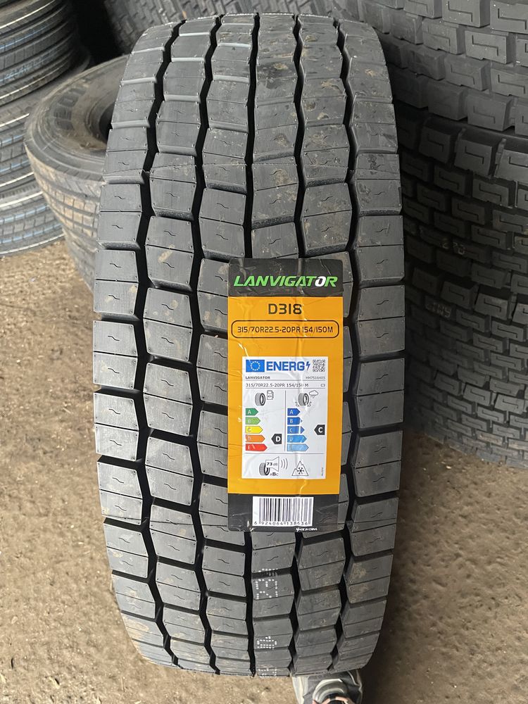 Шини R22.5 Lanvigator 315/70 315/80 295/80 Вантажні D318 D801 резина