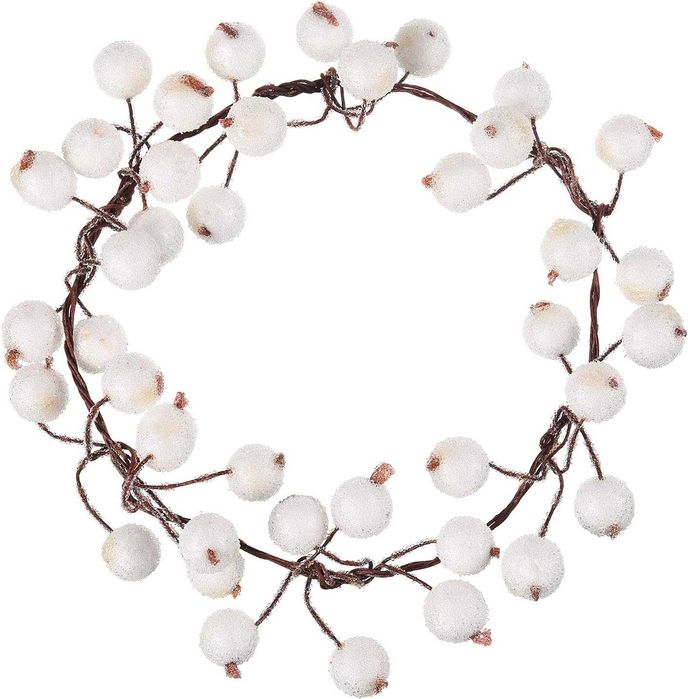 200 szt. sztuczne owoce jagody ozdoby świąteczne DIY białe