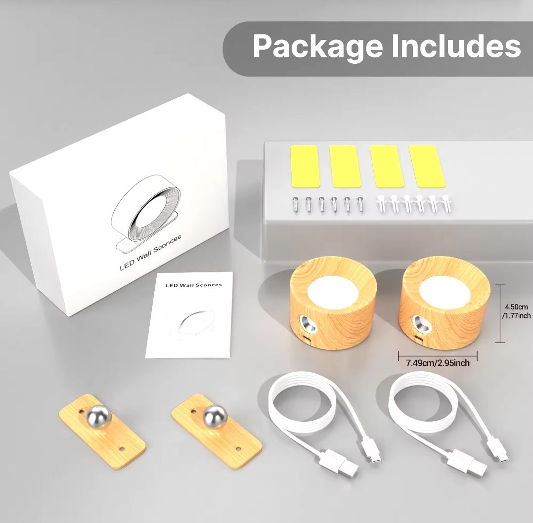 Pack de 2 luzes LED magnéticos