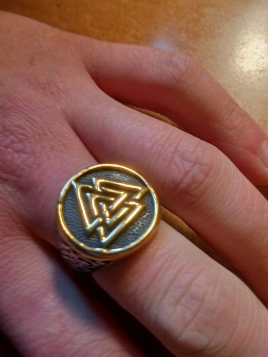 Sygnety (Valknut) Męskie (6) Złote Srebrne Czarne