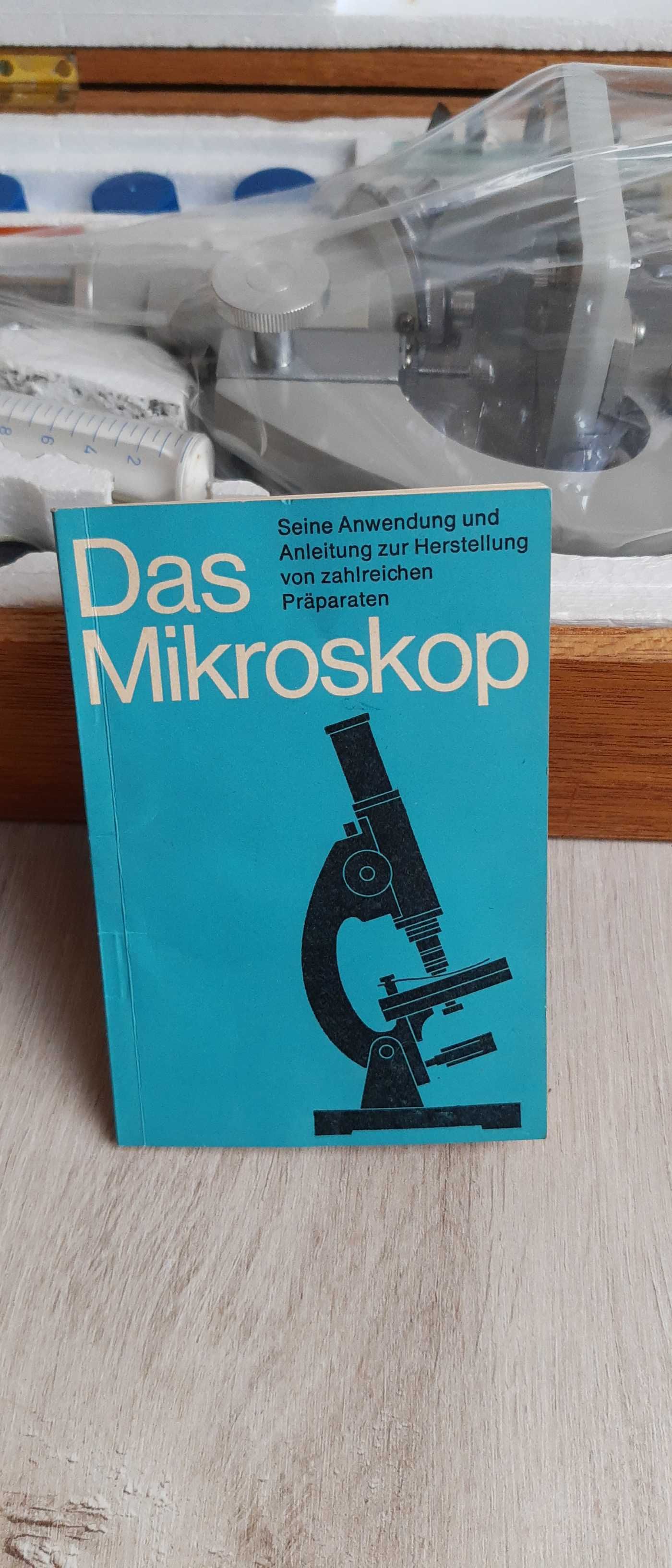 Mikroskop Revue 1015 , 30x-450x , 1951 antyk