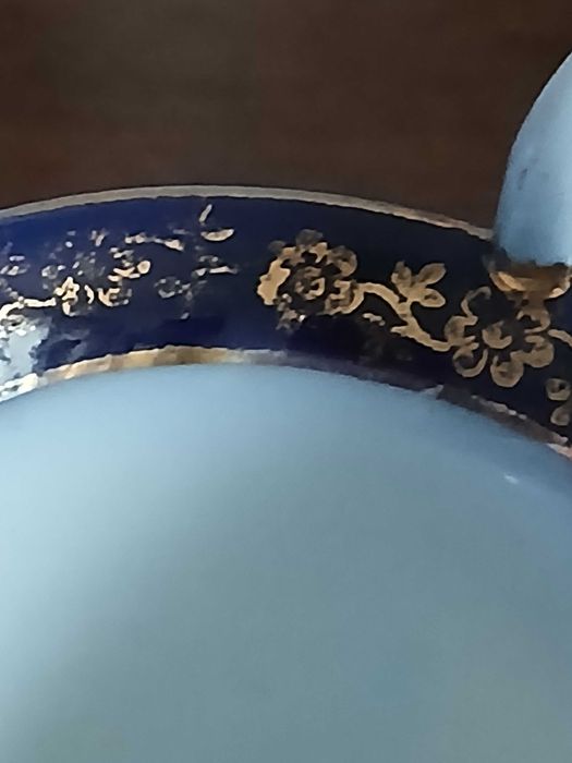 Stara kobaltowa filizanka sygnowana miniaturka Berlin  Branderburg