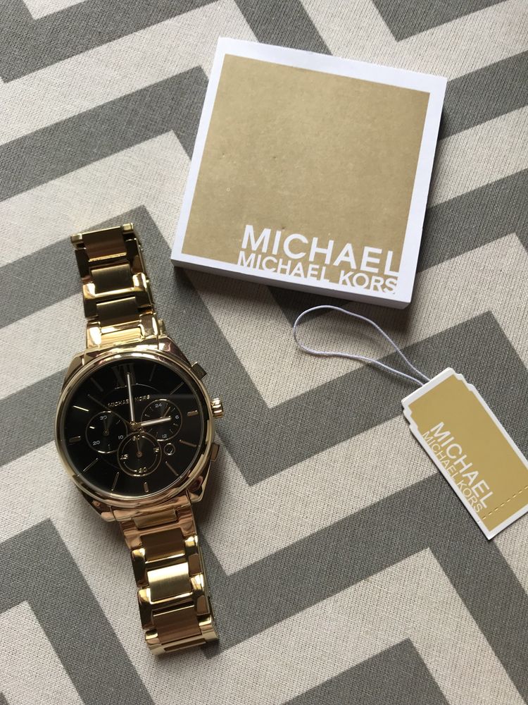 Relógio Michael Kors Dourado Novo