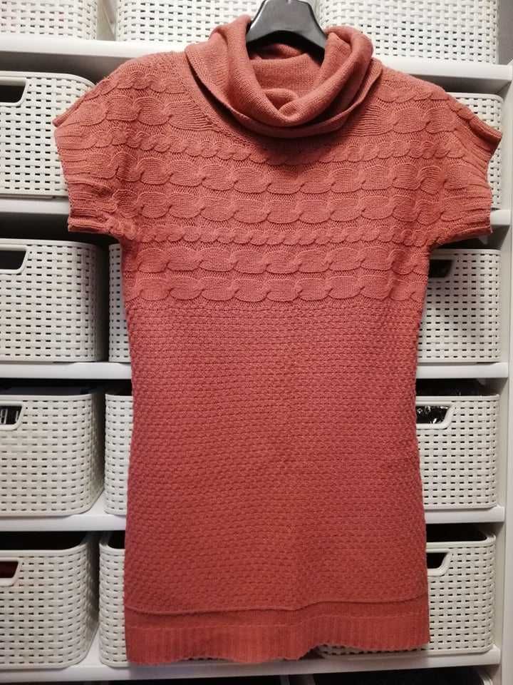 Sweter TUNIKA sukienka dzianinowa - rozmiar S