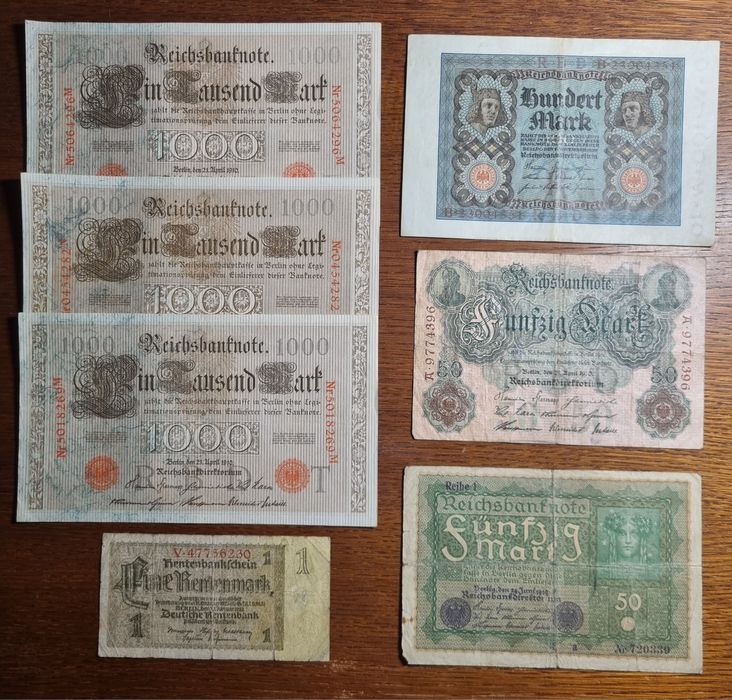 Banknoty stare niemieckie