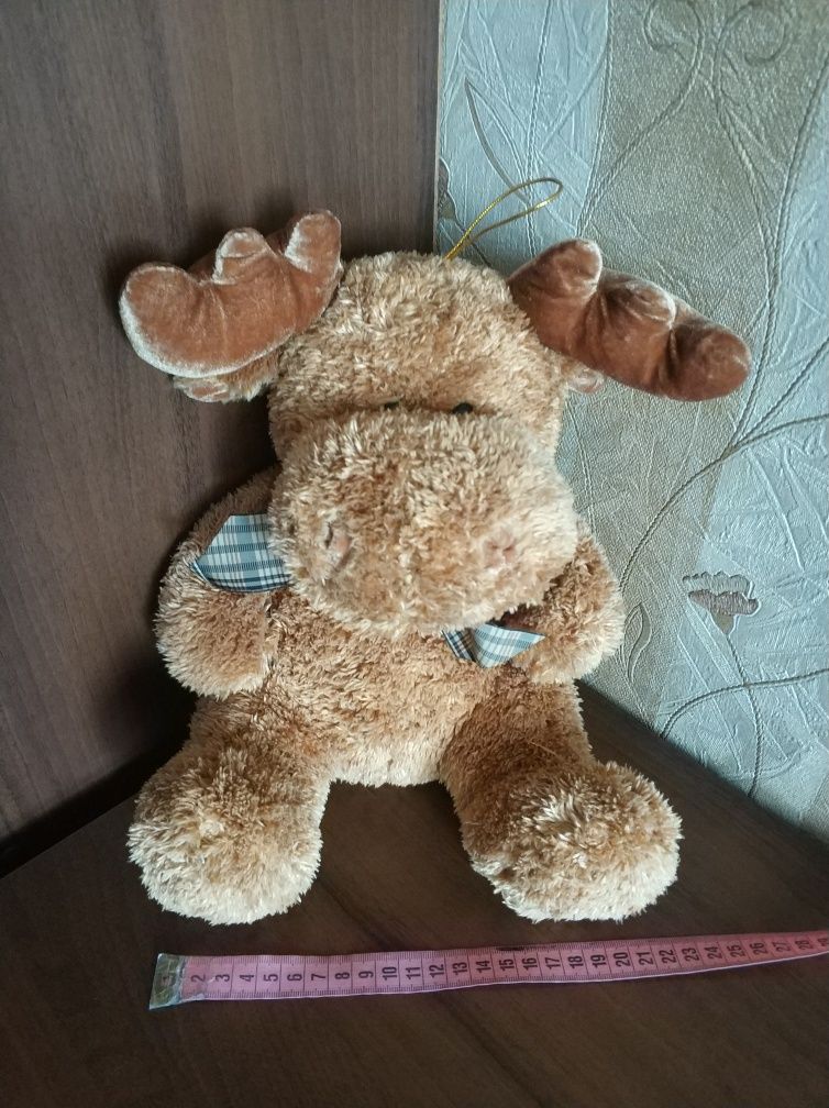 Лось лосенок мягкая игрушка новая