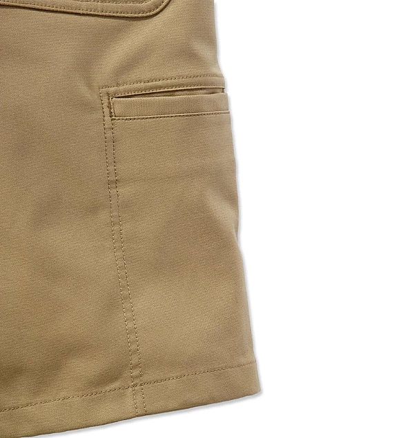 Spodenki Carhartt Rugged Stretch Canvas Short DARK KHAKI (W38)