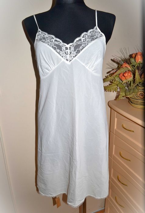 44^ vintage PRL halka koszulka nylon 40/42