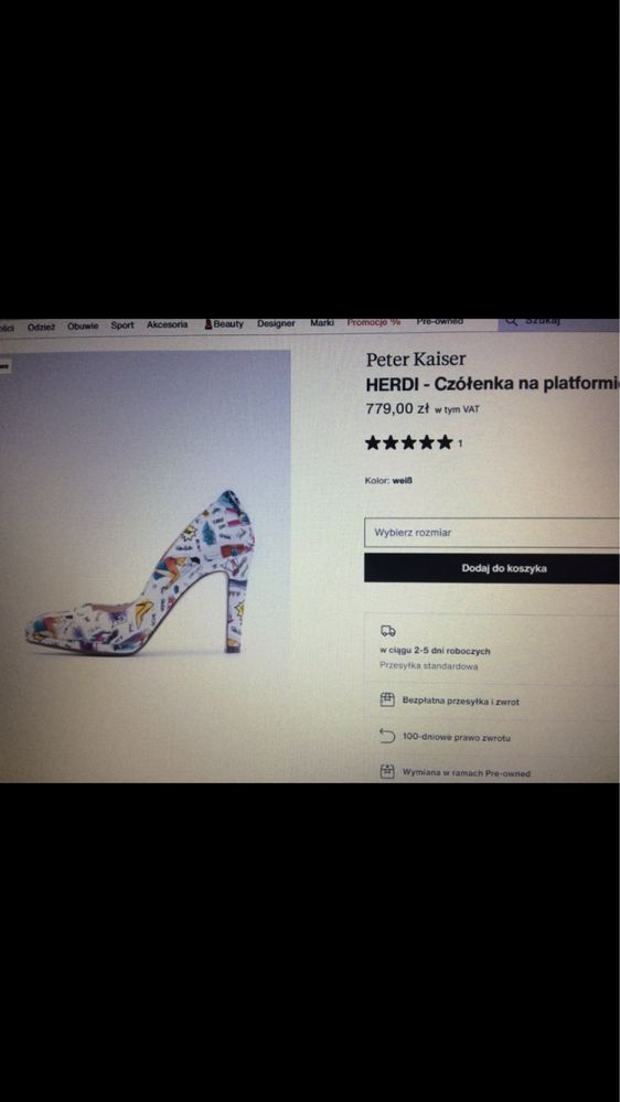 Buty, czółenka Peter Kaiser wiosna