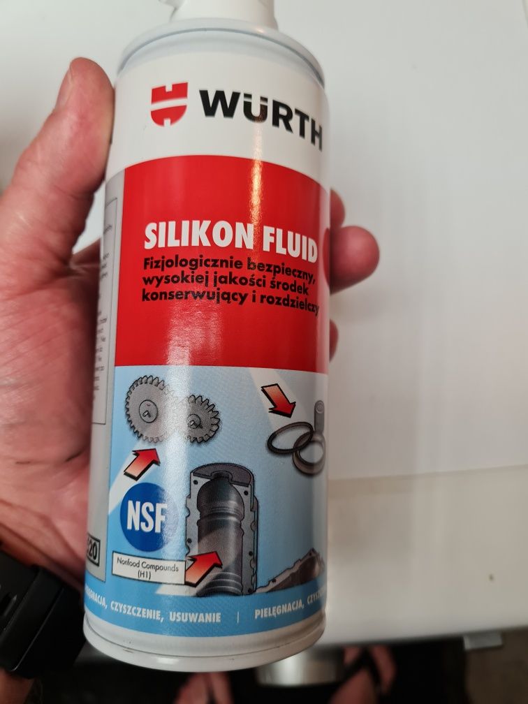 Smar silikonowy spożywczy SILIKON FLUID WURTH 0,4L