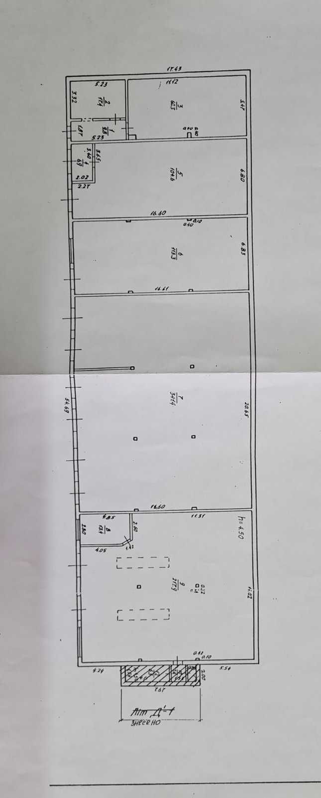 Продаж промислових приміщень по вул.Н.Алексєєнко (Чичеріна) 900 кв. м.