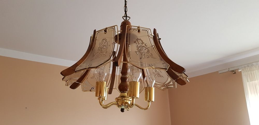 Piękna lampa, żyrandol retro