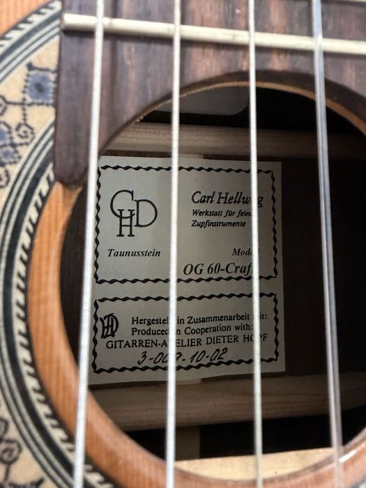Guitarra Luthier Oitavada - Carl Hellweg OG60