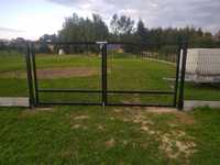 Brama wjazdowa dwuskrzydłowa panelowa 145x400cm fi4