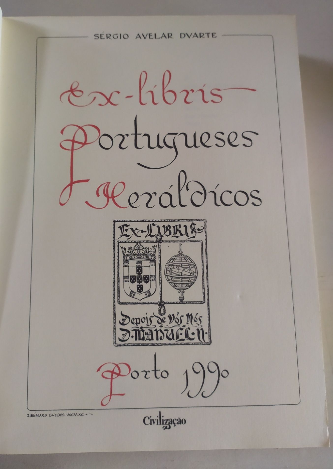 Livro Ex-libris Portugueses Heráldicos