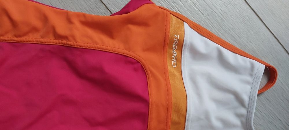 Stroj kąpielowy jednoczesciowy rozowy 159/172 decathlon creation tribo