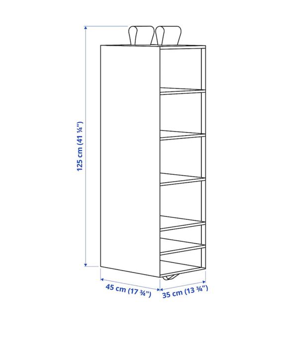Skubb wiszaca półka 6 prezgród Ikea